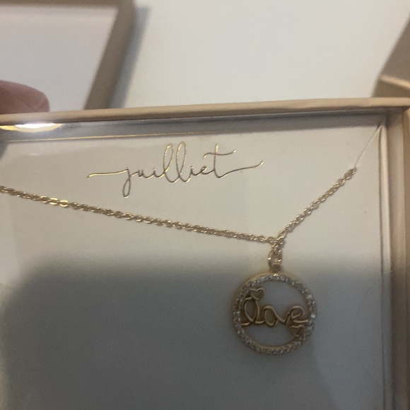 Julliet Necklace Cubic Zirconia Silver Plate NWT - Picture 2 of 4